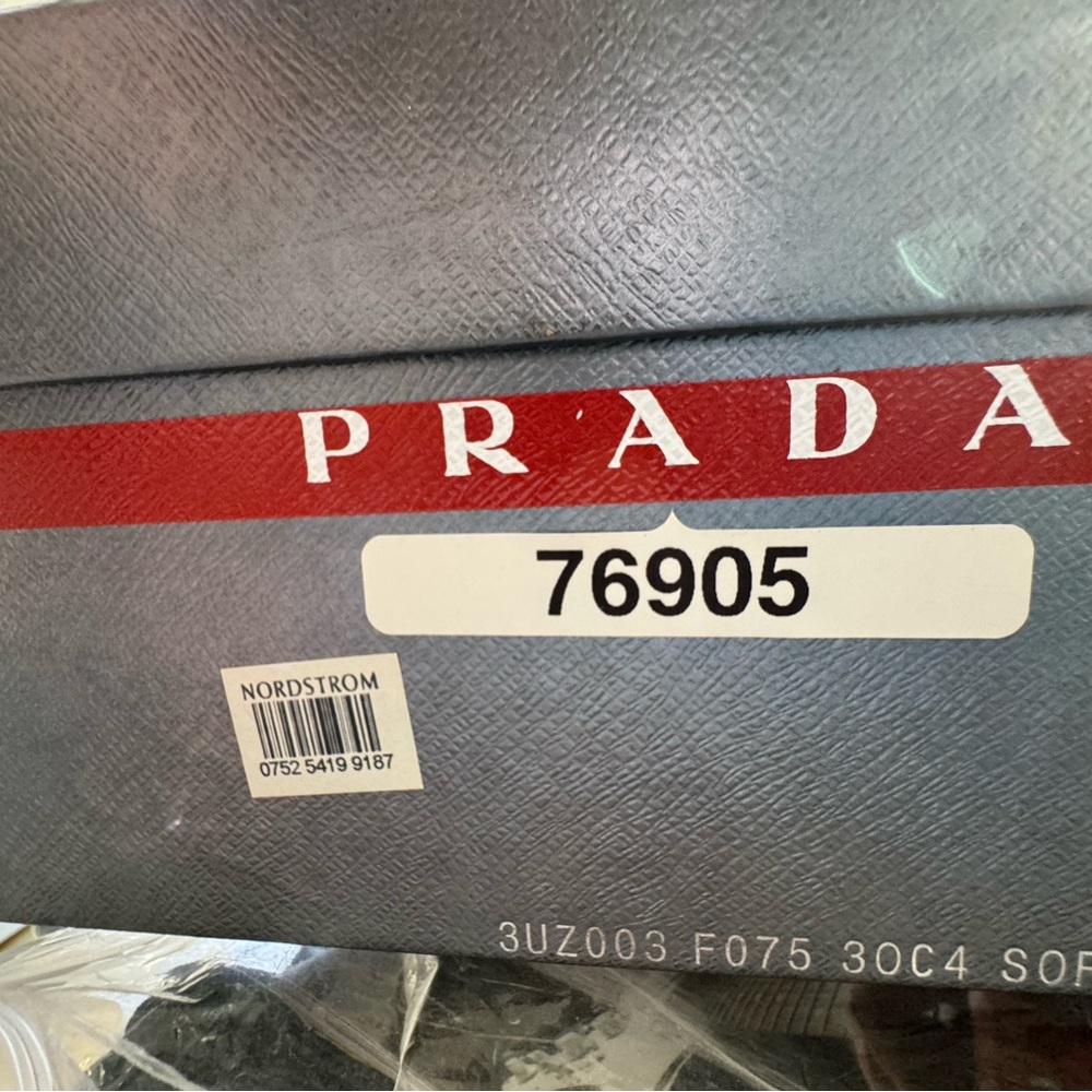 Prada Black Leather Hidden Wedge Ankle Bootie 9.5 - Picture 9 of 10